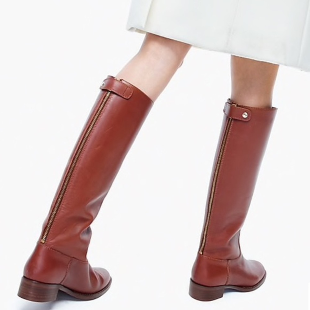 J Crew Field Riding Boots brown 7.5 - Picture 2 of 7